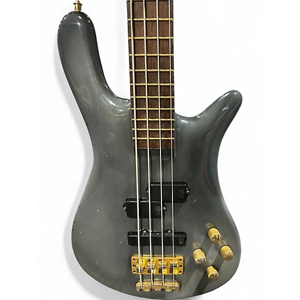 Used Warwick Streamer Stage I 4 String Gray Electric Bass Guitar