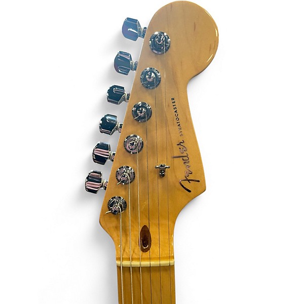Used 2005 Fender American Deluxe Stratocaster 3 Tone Sunburst Solid Body Electric Guitar