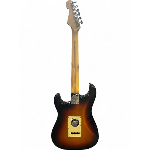 Used 2005 Fender American Deluxe Stratocaster 3 Tone Sunburst Solid Body Electric Guitar