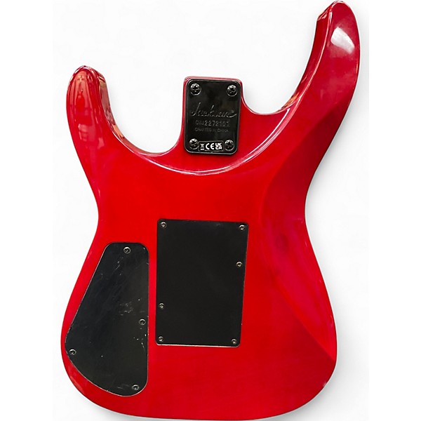 Used Jackson JS34Q Dinky Trans Crimson Red Solid Body Electric Guitar