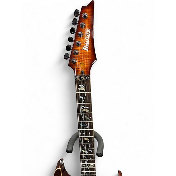 Used Ibanez RG8570Z BSR Brown Sunburst Solid Body Electric Guitar