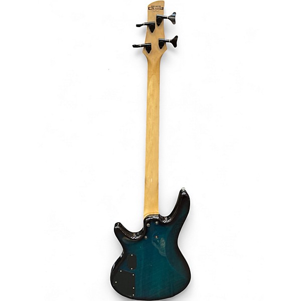 Used Ibanez GSR200FM Transparent Blue Electric Bass Guitar