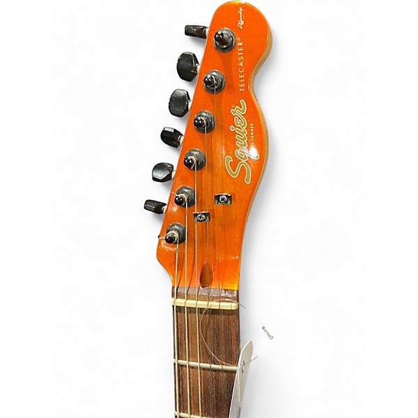 Used Squier AFFINITY TELECASTER HH Metallic Orange Solid Body Electric Guitar
