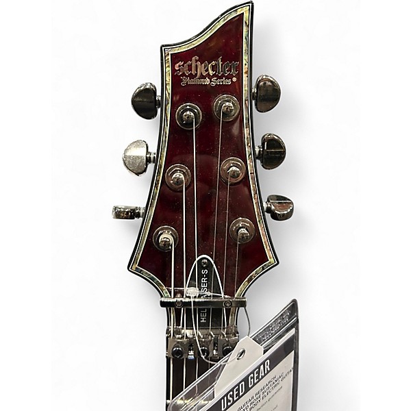 Used Schecter Guitar Research Hellraiser C1 Floyd Rose Sustaniac Black Cherry Solid Body Electric Guitar
