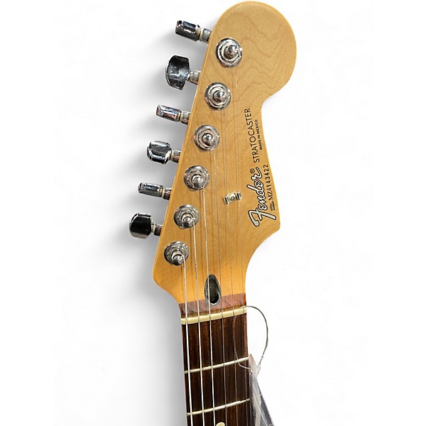Used 2000s Fender STANDARD STARTOCASTER Black Solid Body Electric Guitar