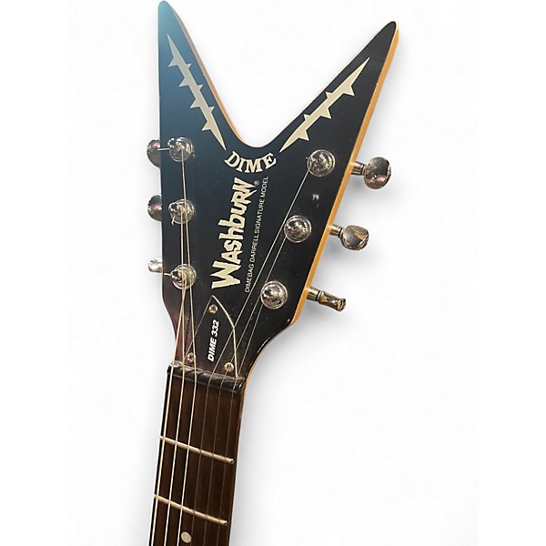 Used Washburn DIME 332 Dimebag Darrell Signature Black Solid Body Electric Guitar