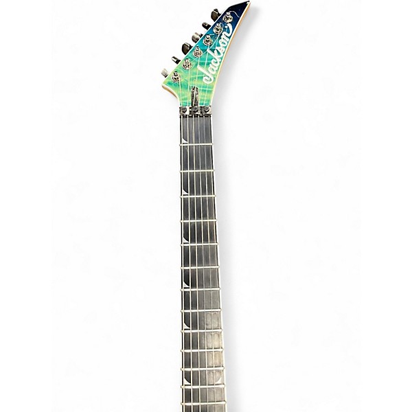 Used Jackson SL2Q Pro Series Soloist Caribbean Blue Fade Solid Body Electric Guitar
