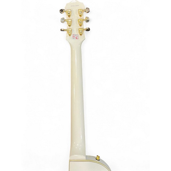 Used Epiphone Les Paul Custom Alpine White Solid Body Electric Guitar