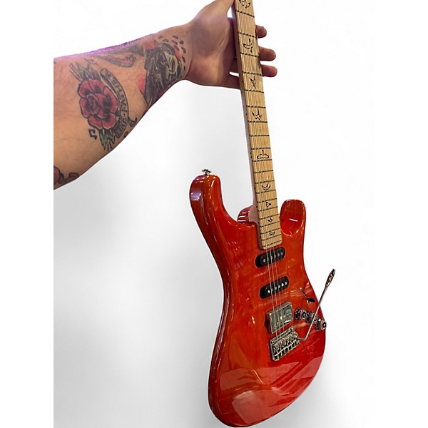 Used 2021 PRS FIORE Orange Solid Body Electric Guitar