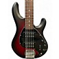 Used Sterling by Music Man sub stingray 5 hh red burst Electric Bass Guitar