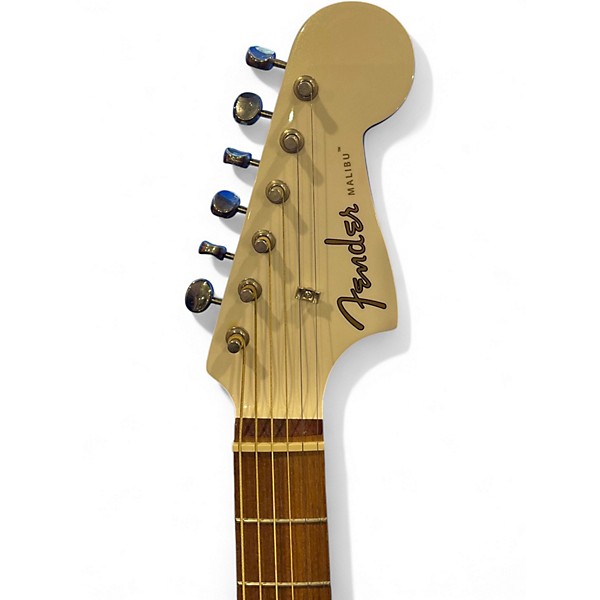 Used Fender Malibu CE AGED WHITE Acoustic Electric Guitar