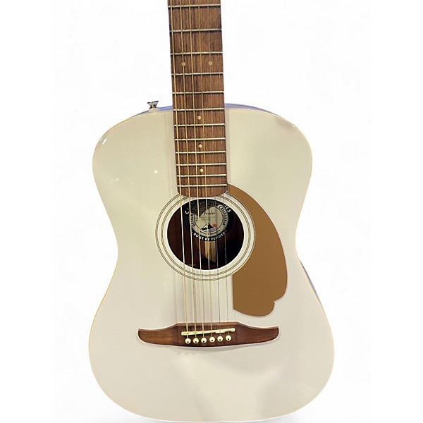 Used Fender Malibu CE AGED WHITE Acoustic Electric Guitar