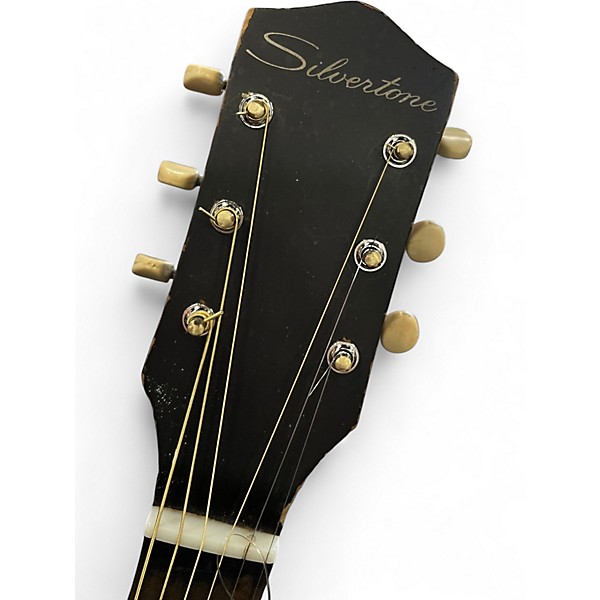 Used Silvertone H621 Natural Acoustic Guitar