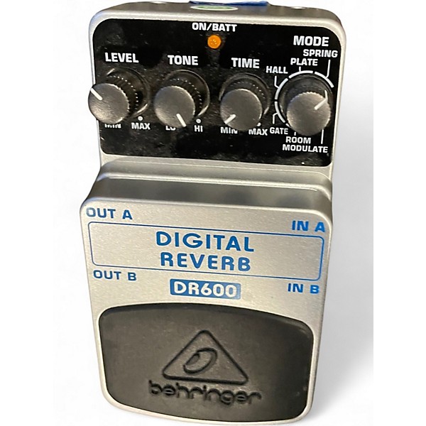 Used Behringer DR600 Digital Stereo Reverb Effect Pedal