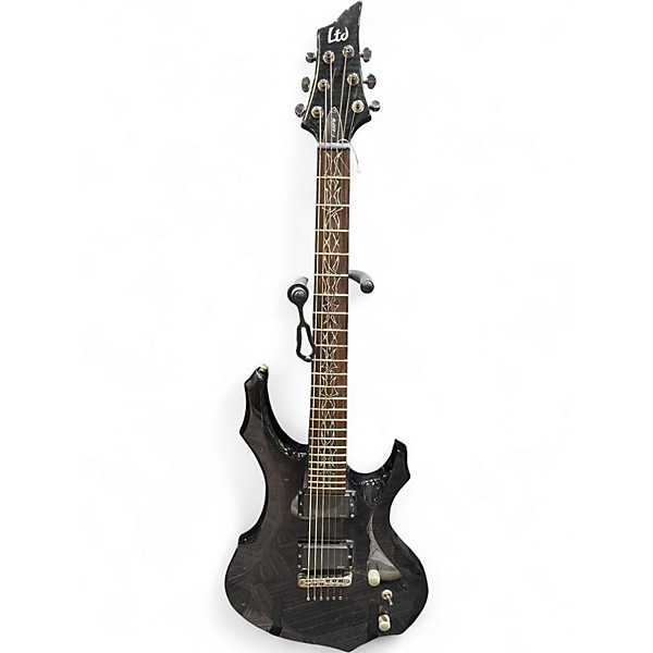 Used ESP LTD F400FM Black Solid Body Electric Guitar
