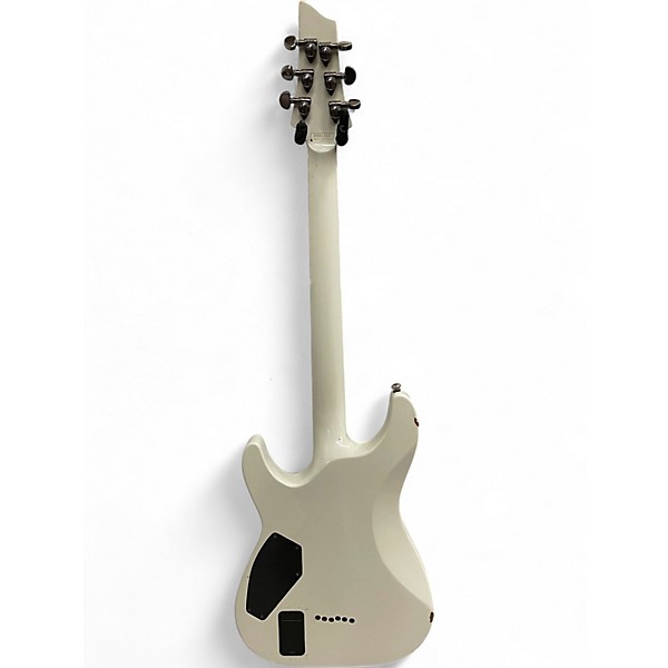 Used Schecter Guitar Research Hellraiser C1 White Solid Body Electric Guitar