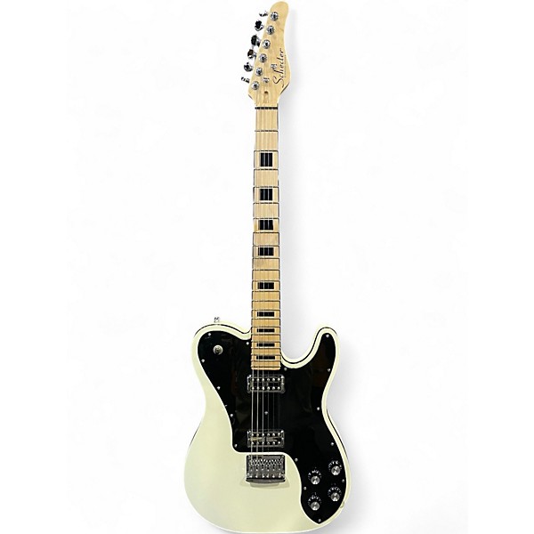 Used Schecter Guitar Research PT Fastback Antique White Solid Body Electric Guitar