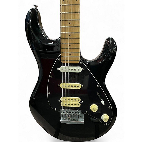 Used Sterling by Music Man SUB SERIES GLOSSY BLACK Solid Body Electric Guitar