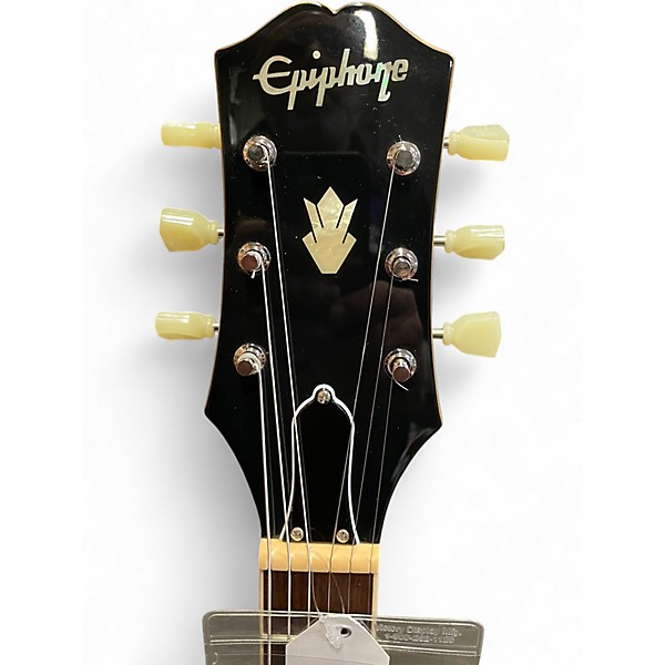 Used Epiphone Inspired by Gibson ES335 Gold Top Hollow Body Electric Guitar
