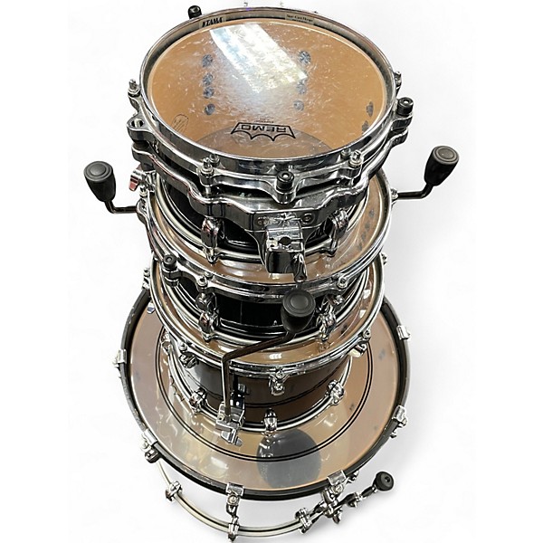 Used TAMA 4 Piece Starclassic black diamond Drum Kit