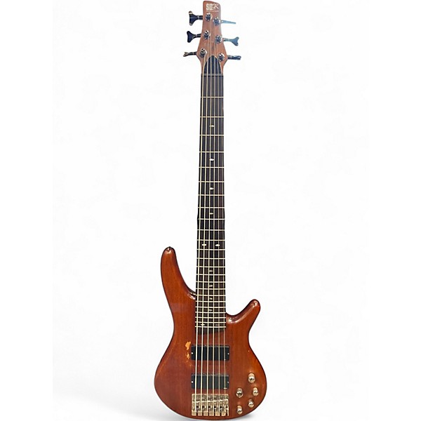 Used Ibanez SR496 Natural Electric Bass Guitar