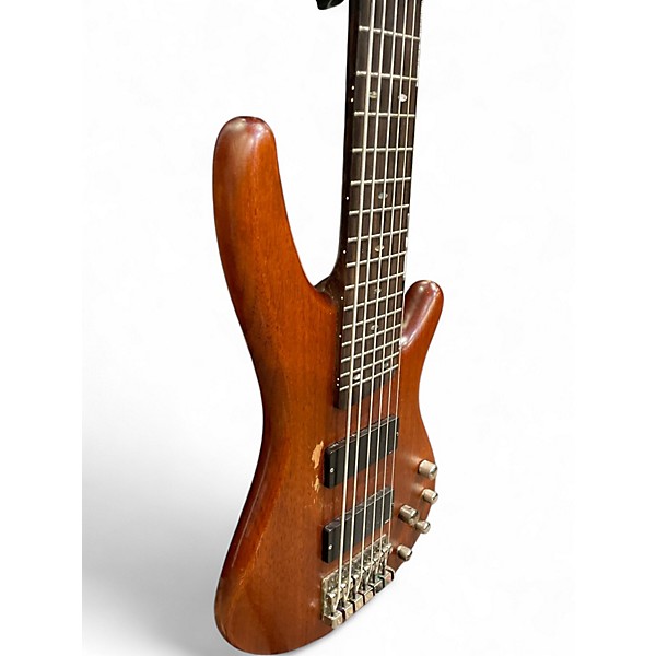 Used Ibanez SR496 Natural Electric Bass Guitar