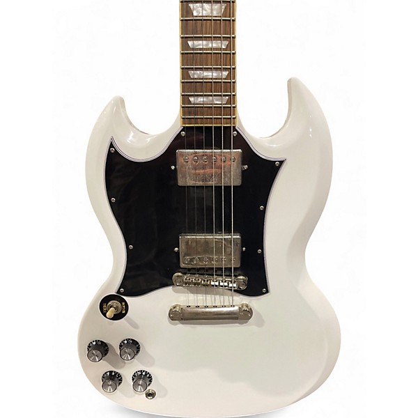 Used Epiphone SG Standard Left Handed White Electric Guitar
