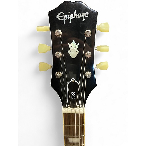 Used Epiphone SG Standard Left Handed White Electric Guitar