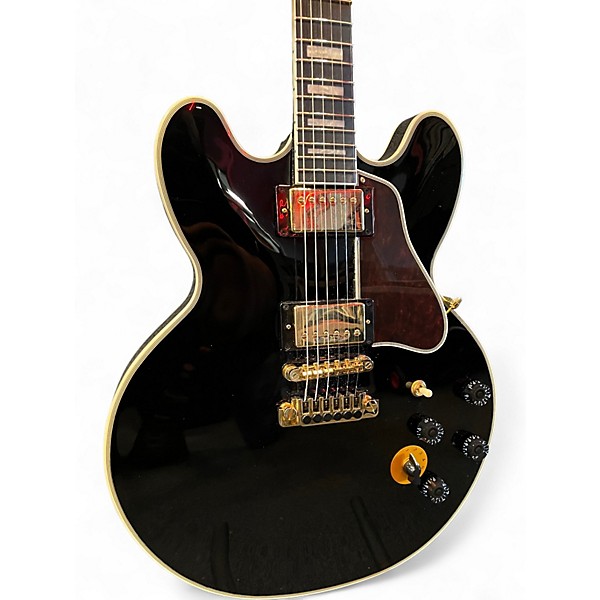 Used Epiphone BB King Lucille Ebony Hollow Body Electric Guitar