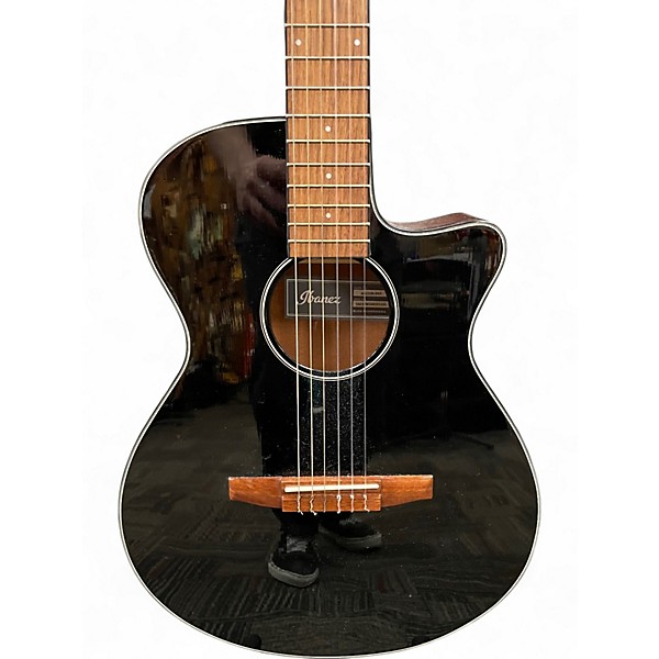Used Ibanez AEG50N Black Classical Acoustic Electric Guitar