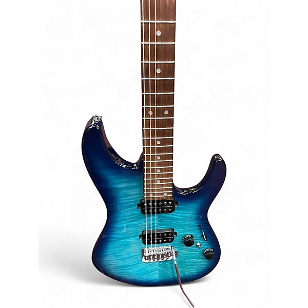 Used Ibanez az24s1f torquoise burstg Solid Body Electric Guitar