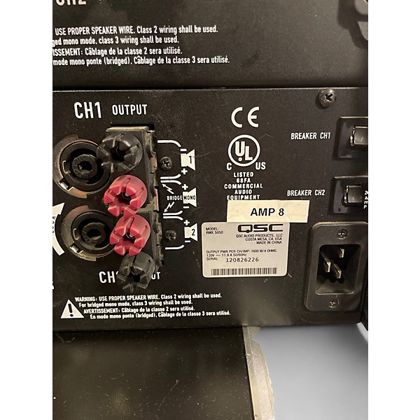 Used QSC RMX5050 Power Amp