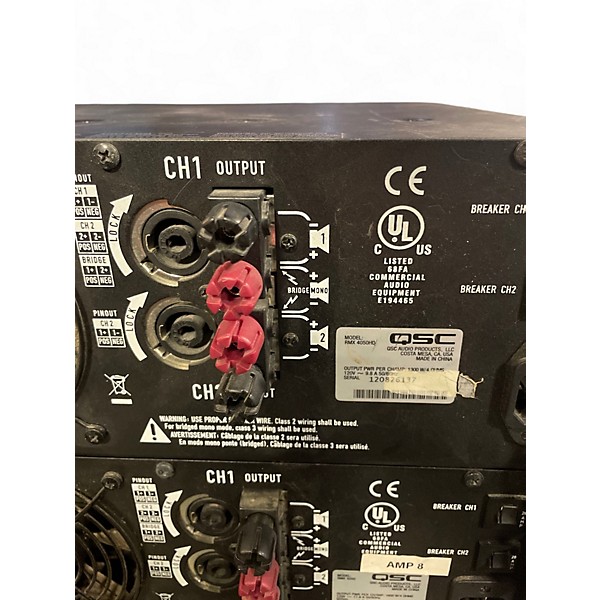 Used QSC RMX4050HD Power Amp
