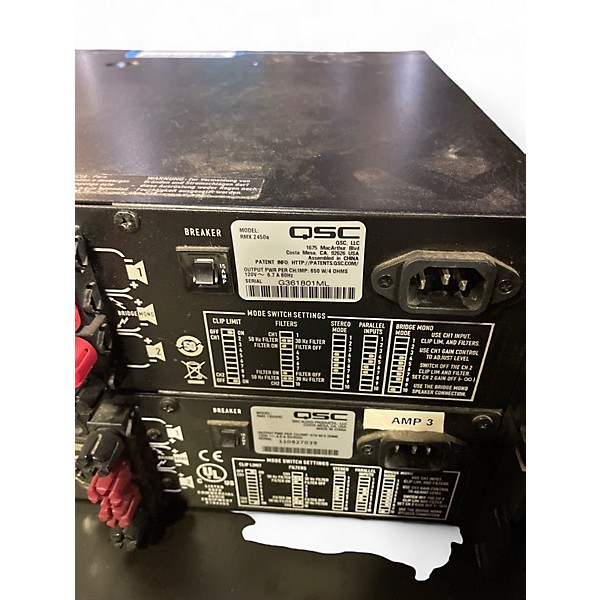 Used QSC RMX2450A Power Amp