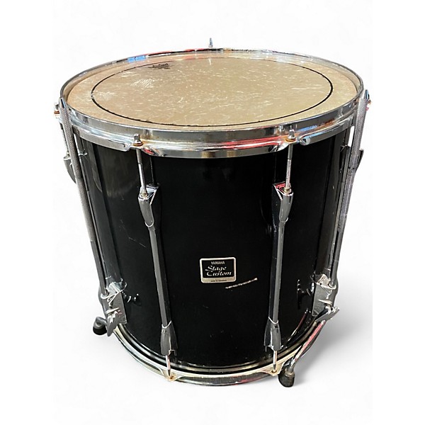 Used Yamaha 3 Piece Stage Custom Black Drum Kit