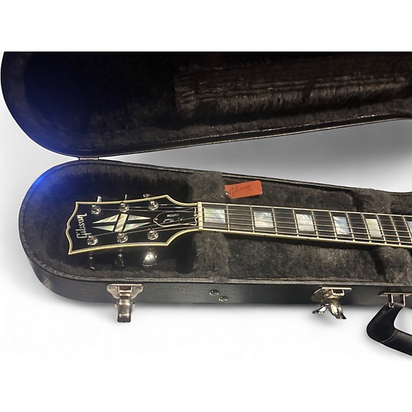 Used Gibson Les Paul Custom Silverburst Solid Body Electric Guitar
