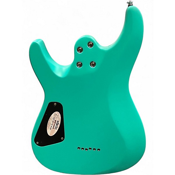 Used 2021 Schecter Guitar Research C-6 Deluxe Satin Aqua Solid Body Electric Guitar