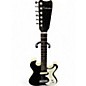 Vintage 1960s Silvertone 1448 Black and White Solid Body Electric Guitar thumbnail