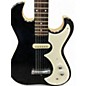 Vintage 1960s Silvertone 1448 Black and White Solid Body Electric Guitar