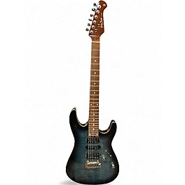 Used Harley Benton PRO SERIES Blue Solid Body Electric Guitar