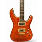 Used Schecter Guitar Research C1 ELITE DIAMOND SERIES Orange Solid Body Electric Guitar