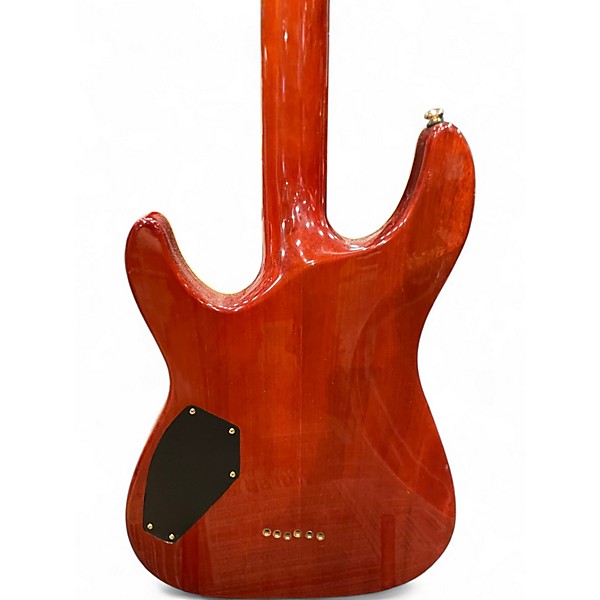 Used Schecter Guitar Research C1 ELITE DIAMOND SERIES Orange Solid Body Electric Guitar
