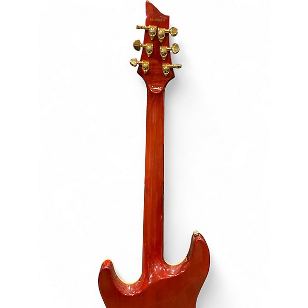Used Schecter Guitar Research C1 ELITE DIAMOND SERIES Orange Solid Body Electric Guitar