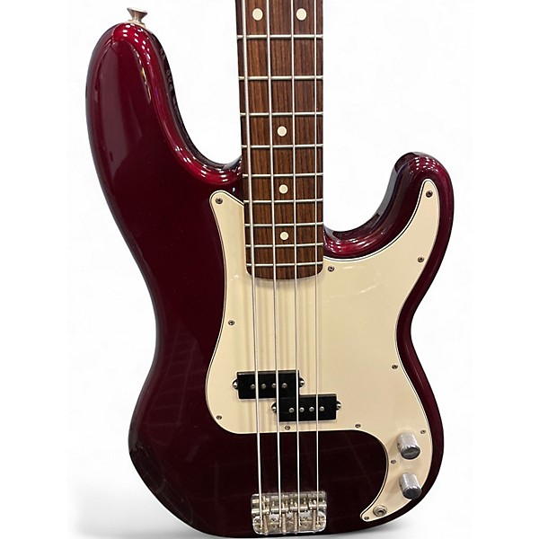 Used Fender Standard Precision Bass Candy Cola Electric Bass Guitar