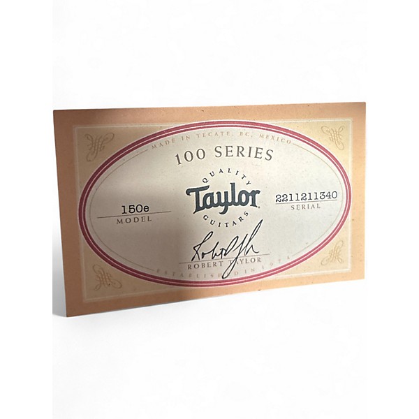 Used Taylor 150e Natural 12 String Acoustic Electric Guitar