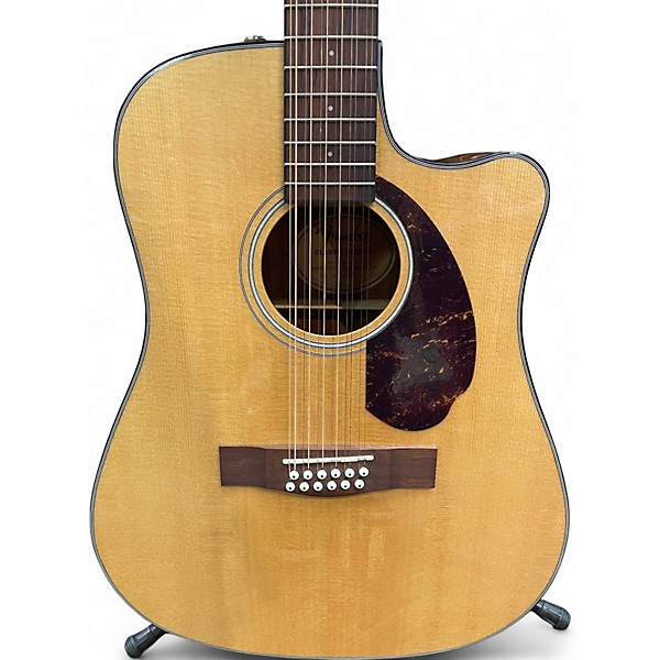 Used Fender CD140SCE Natural 12 String Acoustic Electric Guitar