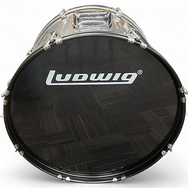 Used Ludwig 5 Piece Backbeat Silver Drum Kit