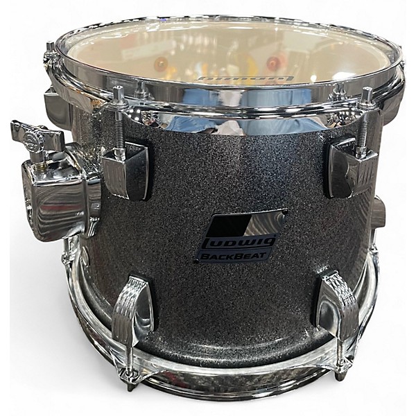 Used Ludwig 5 Piece Backbeat Silver Drum Kit
