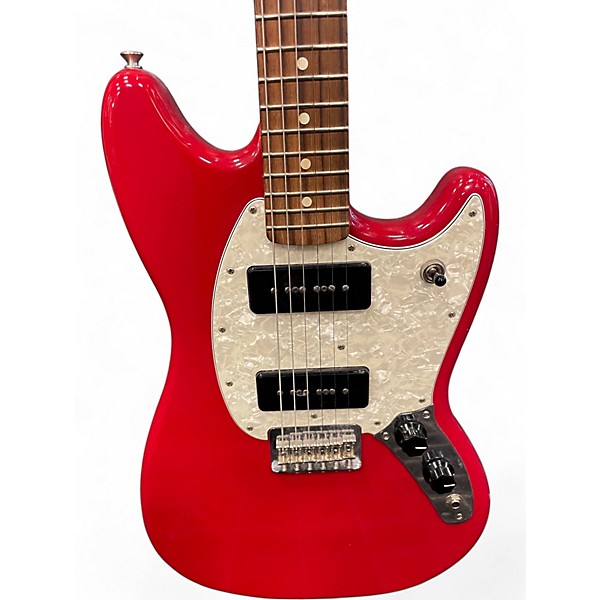 Used Fender Mustang red Solid Body Electric Guitar