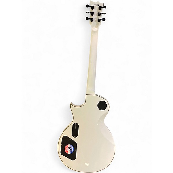 Used ESP LTD James Hetfield Signature Iron Cross White Solid Body Electric Guitar